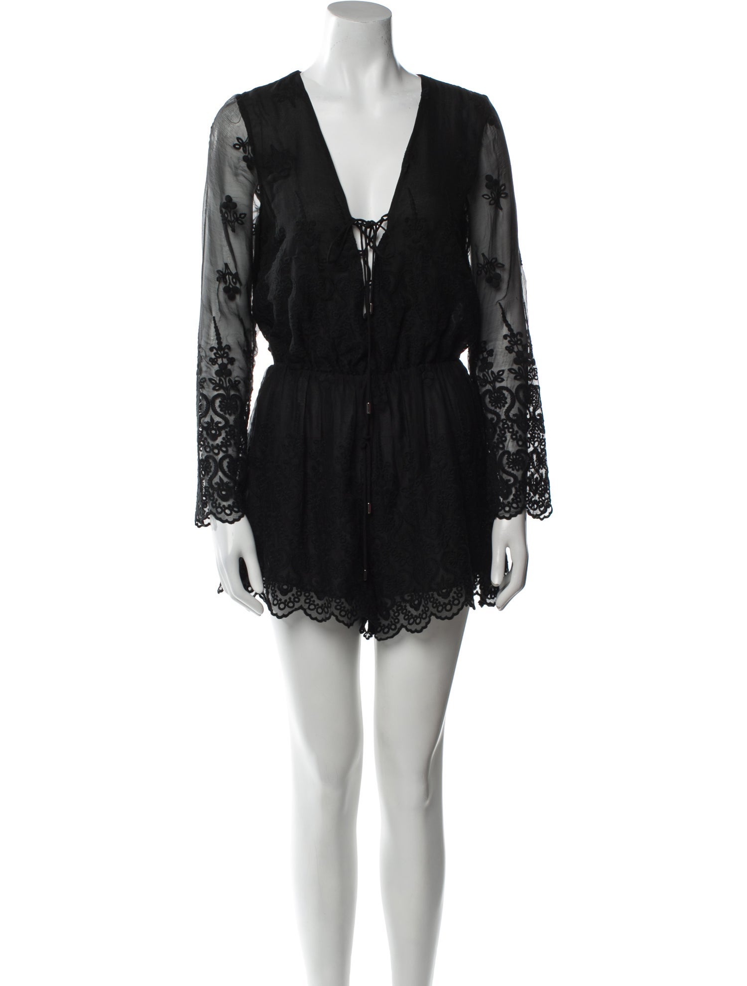Zimmermann Silk V-Neck Romper