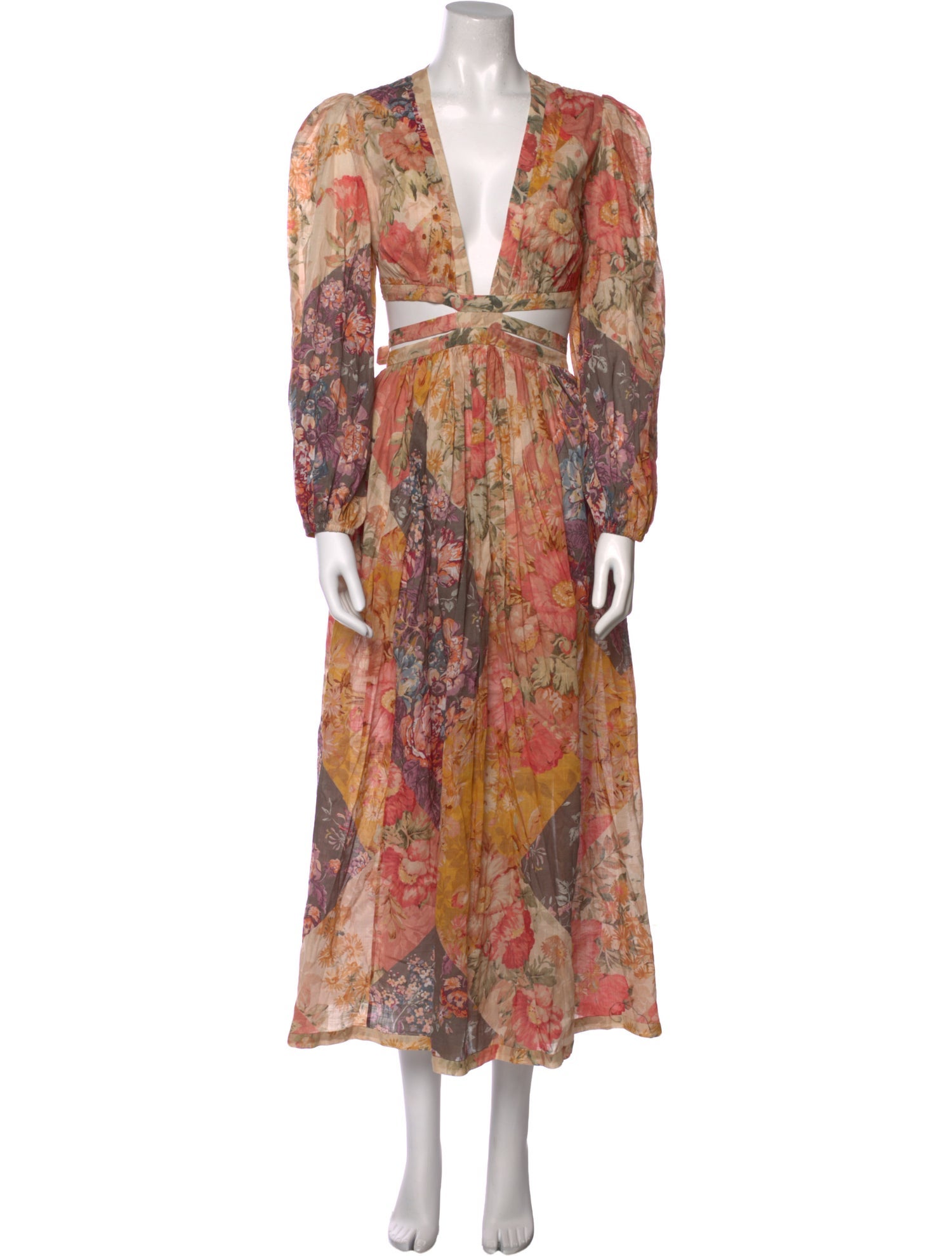 Zimmermann Floral Print Long Dress