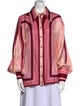 Zimmermann Silk Printed Button-Up Top