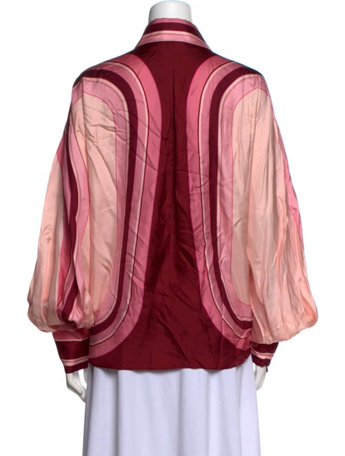 Zimmermann Silk Printed Button-Up Top