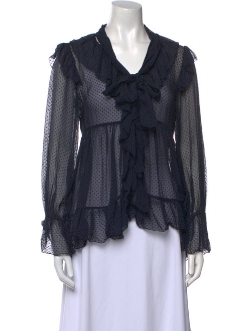 Zimmermann Silk V-Neck Blouse