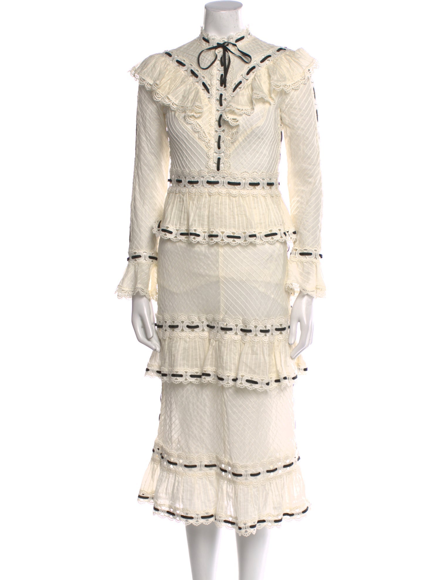 Zimmermann Mock Neck Midi Length Dress w/ Tags