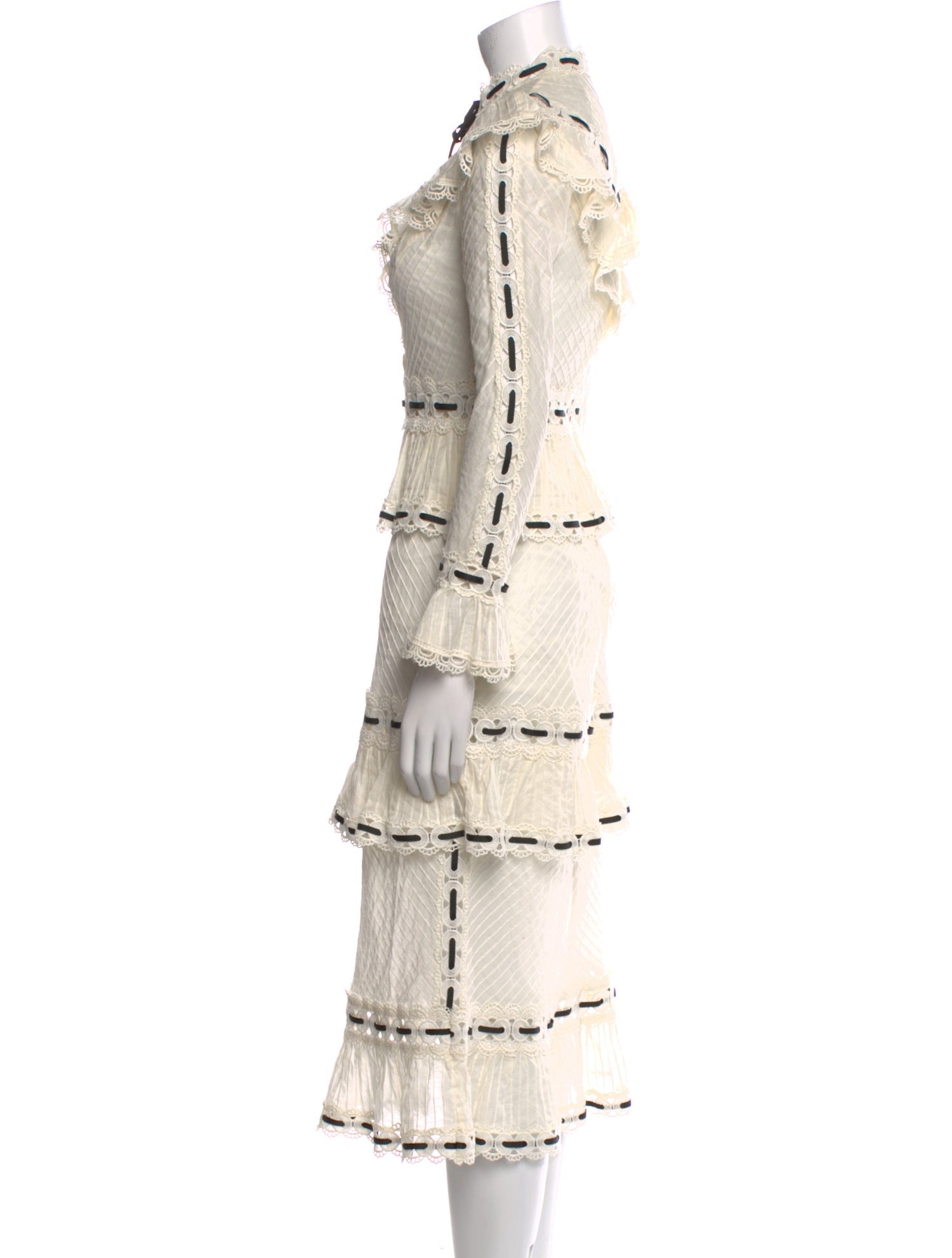 Zimmermann Mock Neck Midi Length Dress w/ Tags