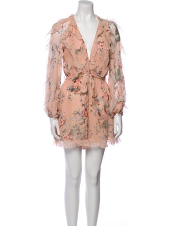 Zimmermann Silk Floral Print Romper