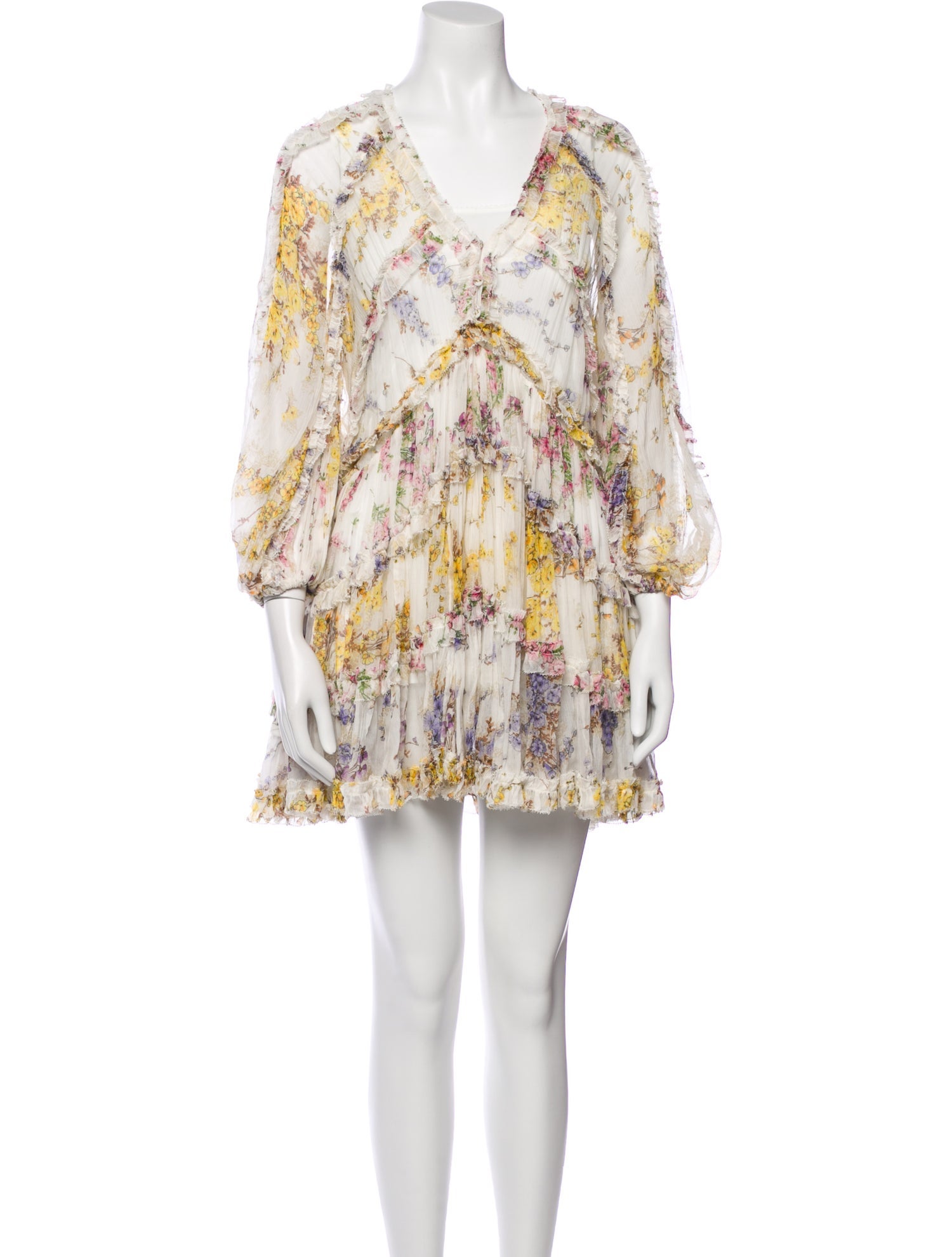 Zimmermann Floral Print Mini Dress