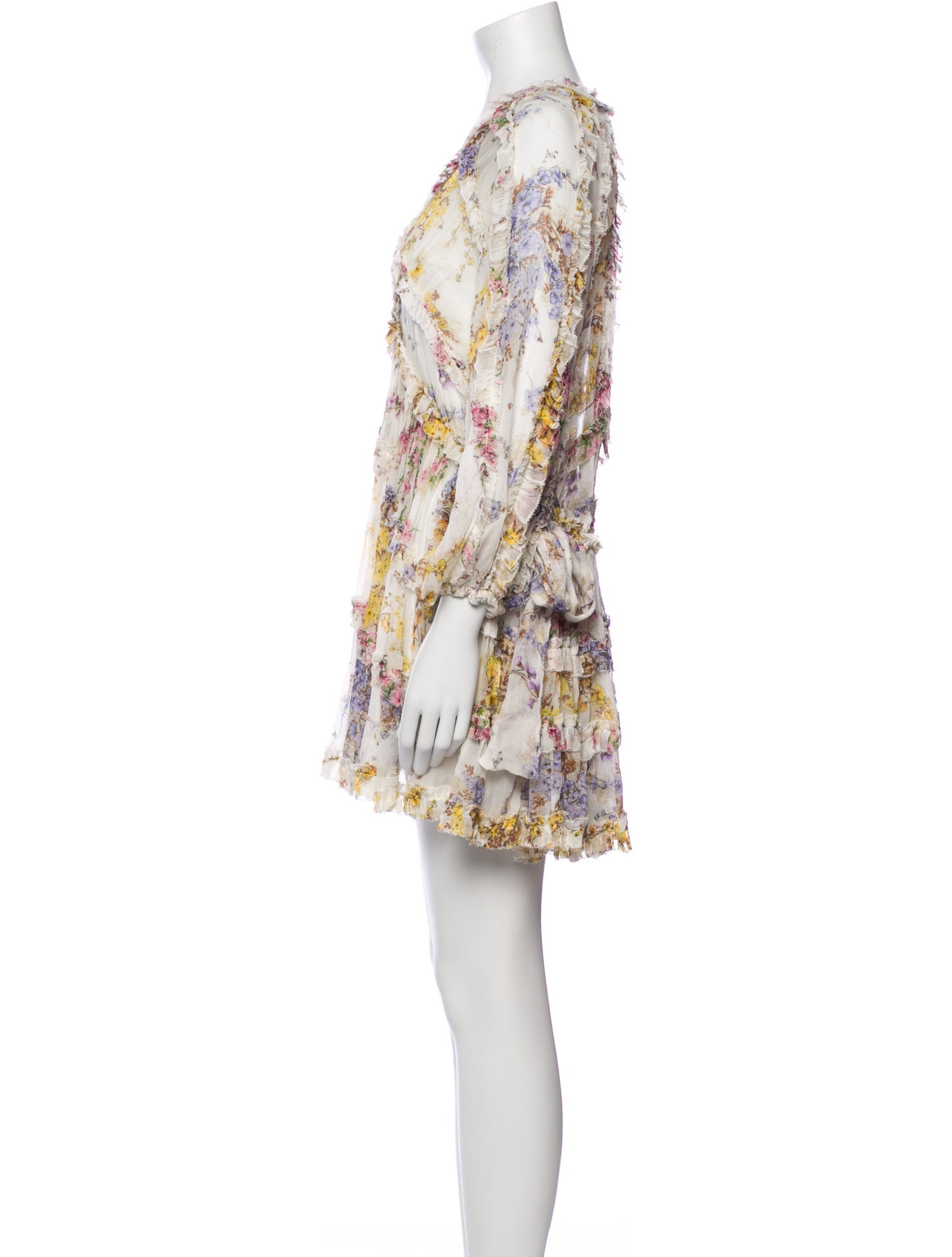 Zimmermann Floral Print Mini Dress