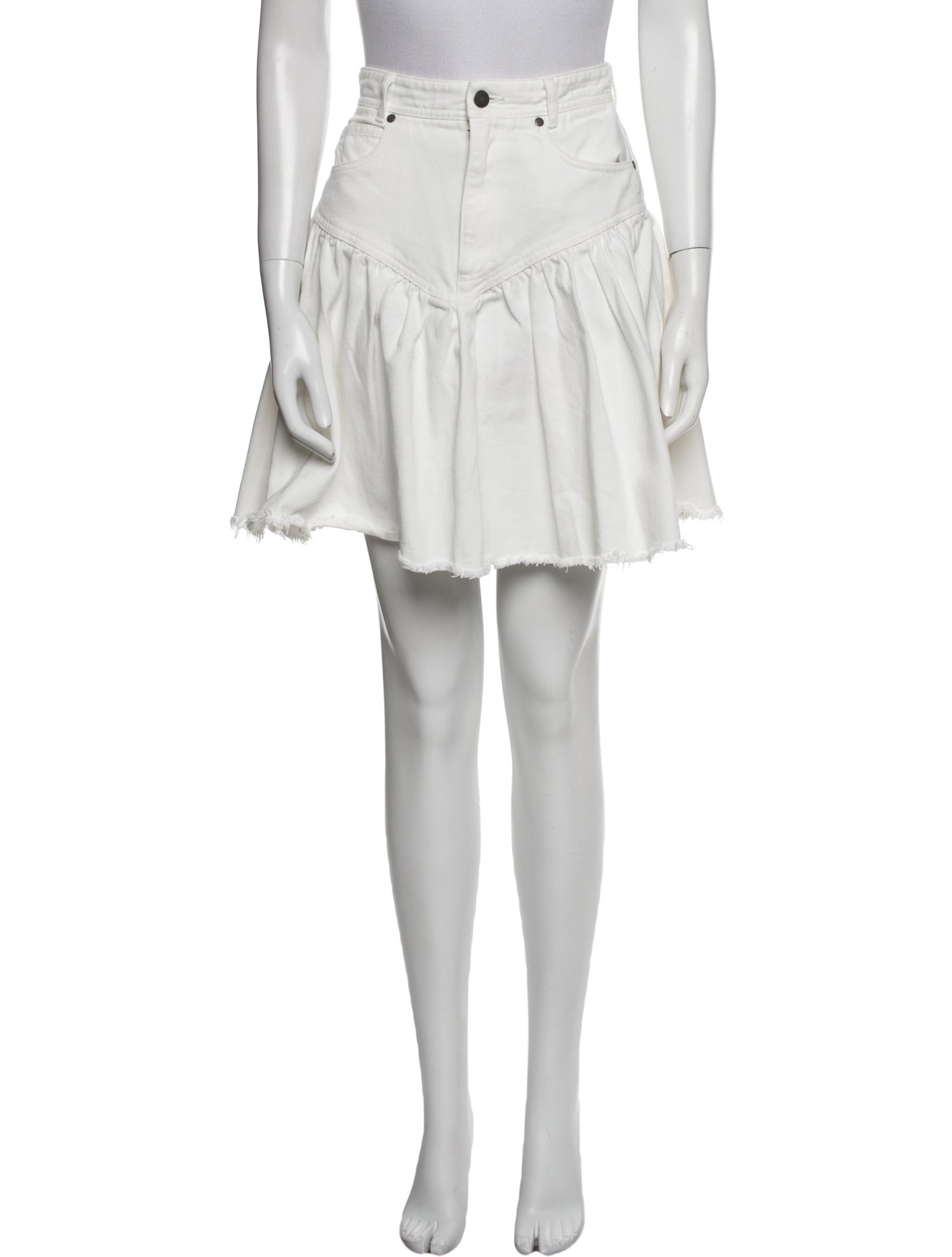 Zimmermann Raw-Edge Trim Mini Skirt