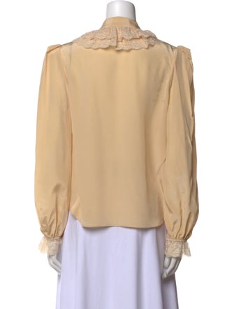 Zimmermann Silk Mock Neck Blouse