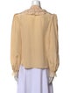 Zimmermann Silk Mock Neck Blouse