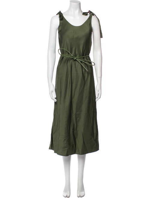 Zimmermann Scoop Neck Midi Length Dress