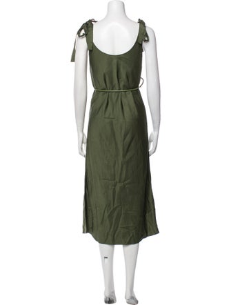 Zimmermann Scoop Neck Midi Length Dress