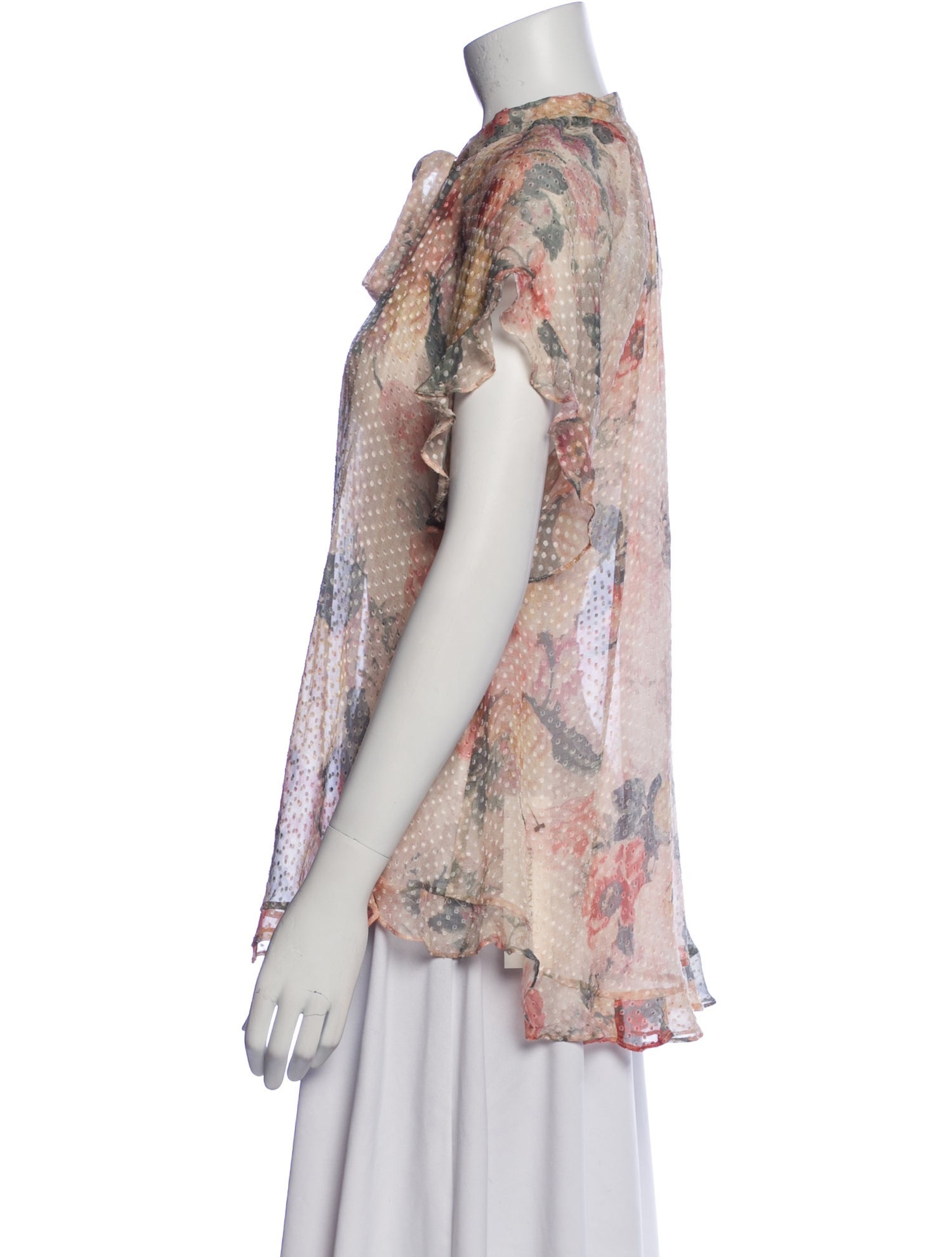 Zimmermann Silk Floral Print Blouse