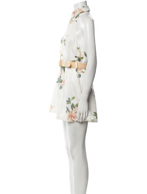 Zimmermann Linen Floral Print Romper