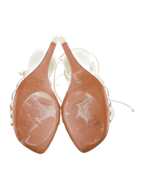 Zimmermann Leather Fringe Trim Accent Gladiator Sandals