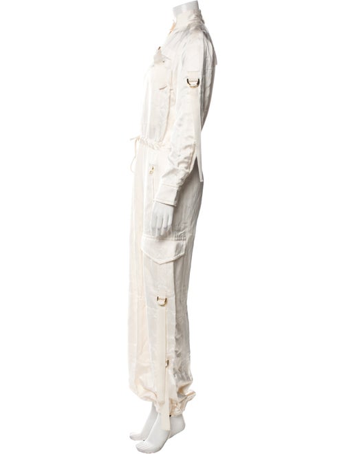 Zimmermann Satin Mock Neck Jumpsuit