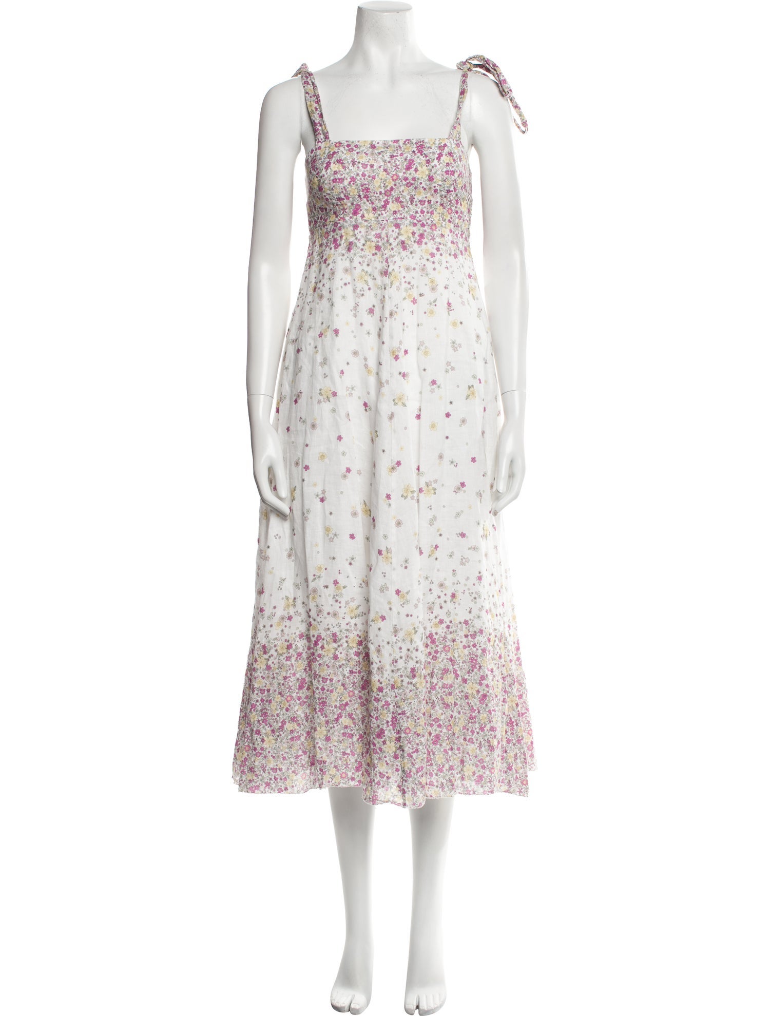 Zimmermann Carnaby Floral-Print Midi Dress Midi Length Dress