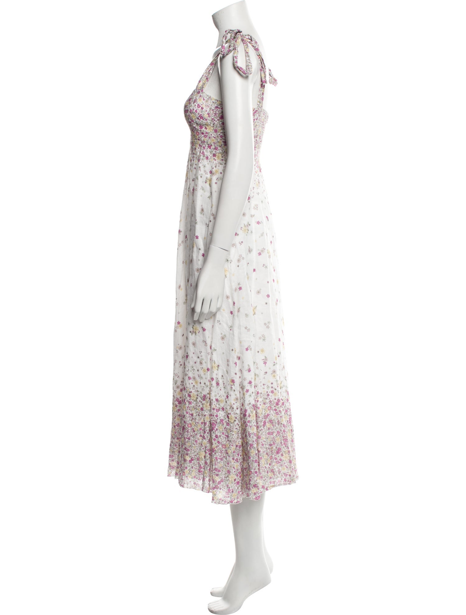 Zimmermann Carnaby Floral-Print Midi Dress Midi Length Dress