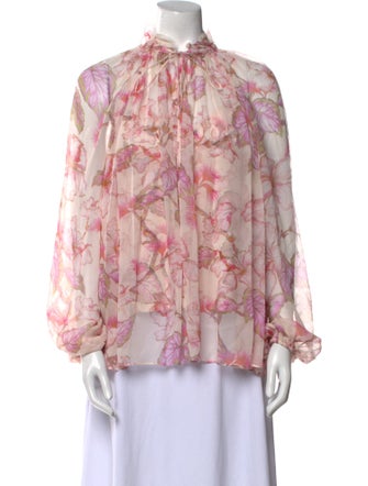 Zimmermann Silk Floral Print Blouse