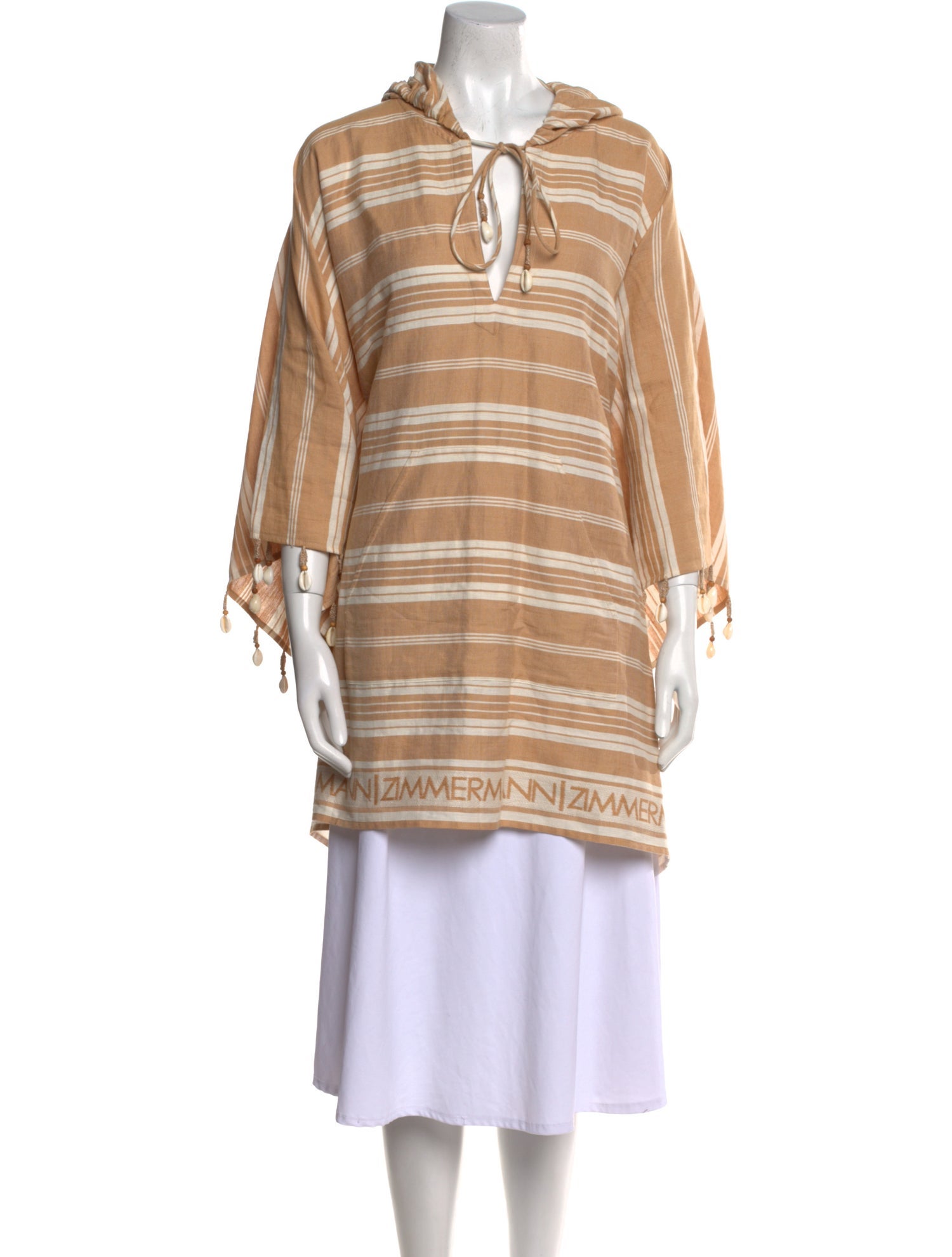 Zimmermann Striped Mock Neck Sweater