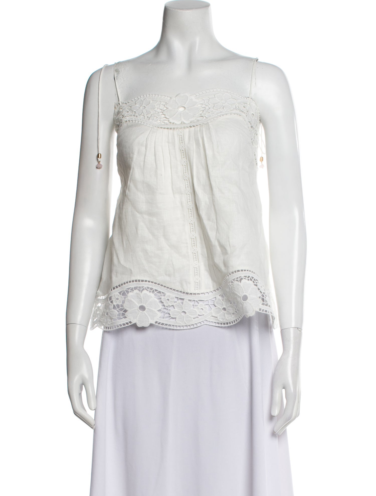 Zimmermann Linen Square Neckline Blouse