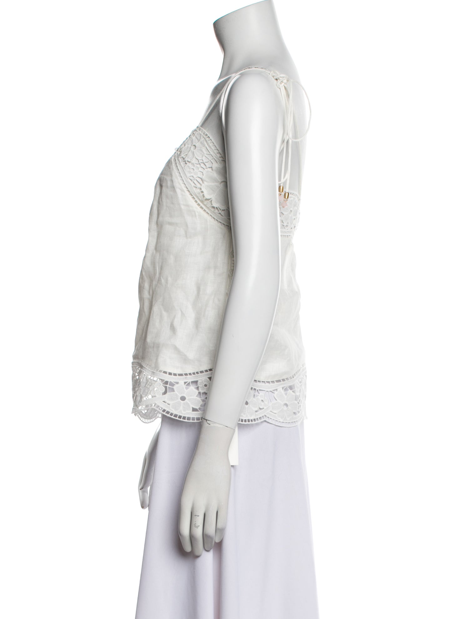 Zimmermann Linen Square Neckline Blouse