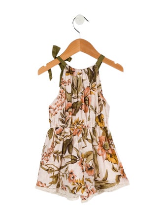 Zimmermann Toddler Girls' Lace Trimmed Sleeveless Romper