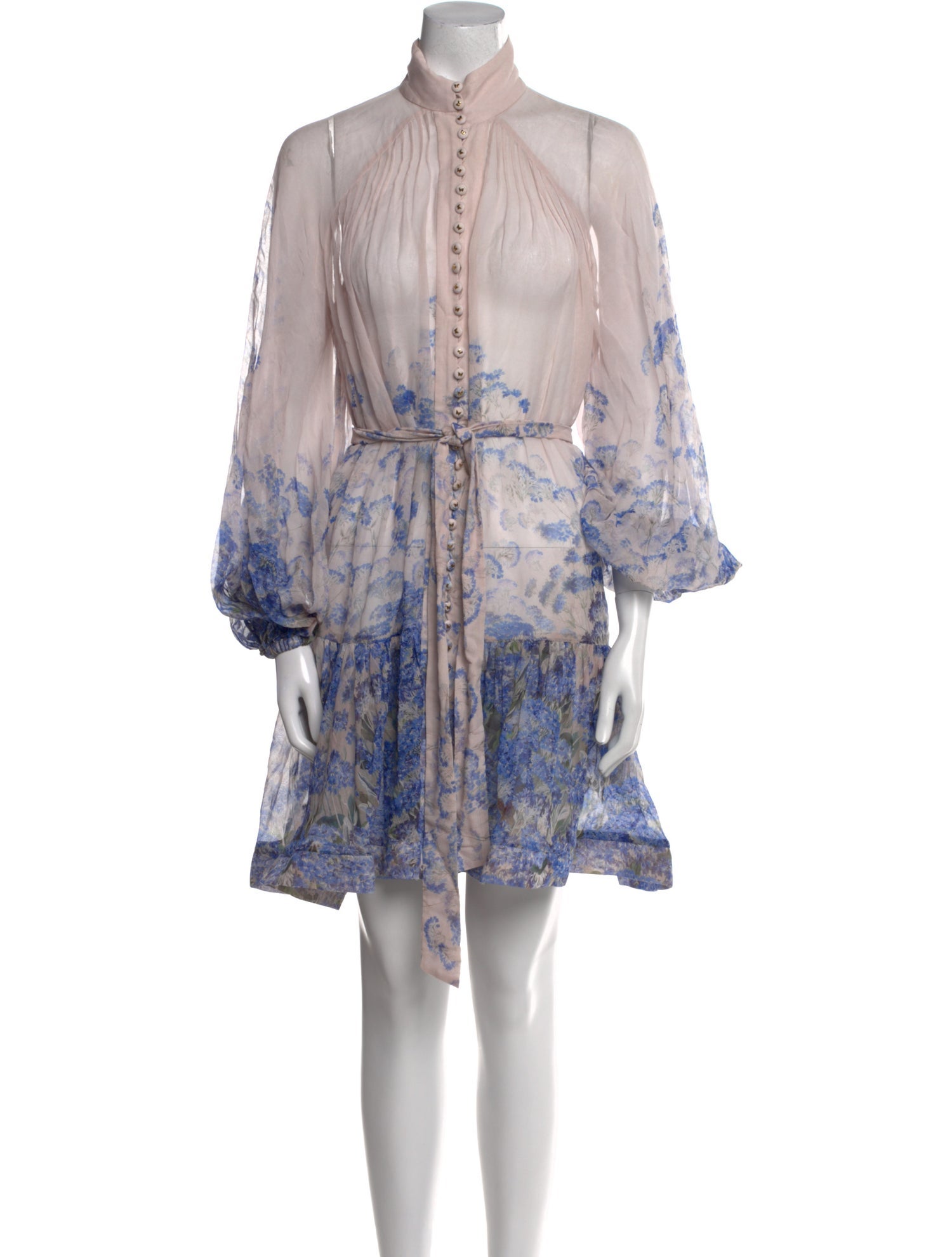 Zimmermann Floral Print Knee-Length Dress