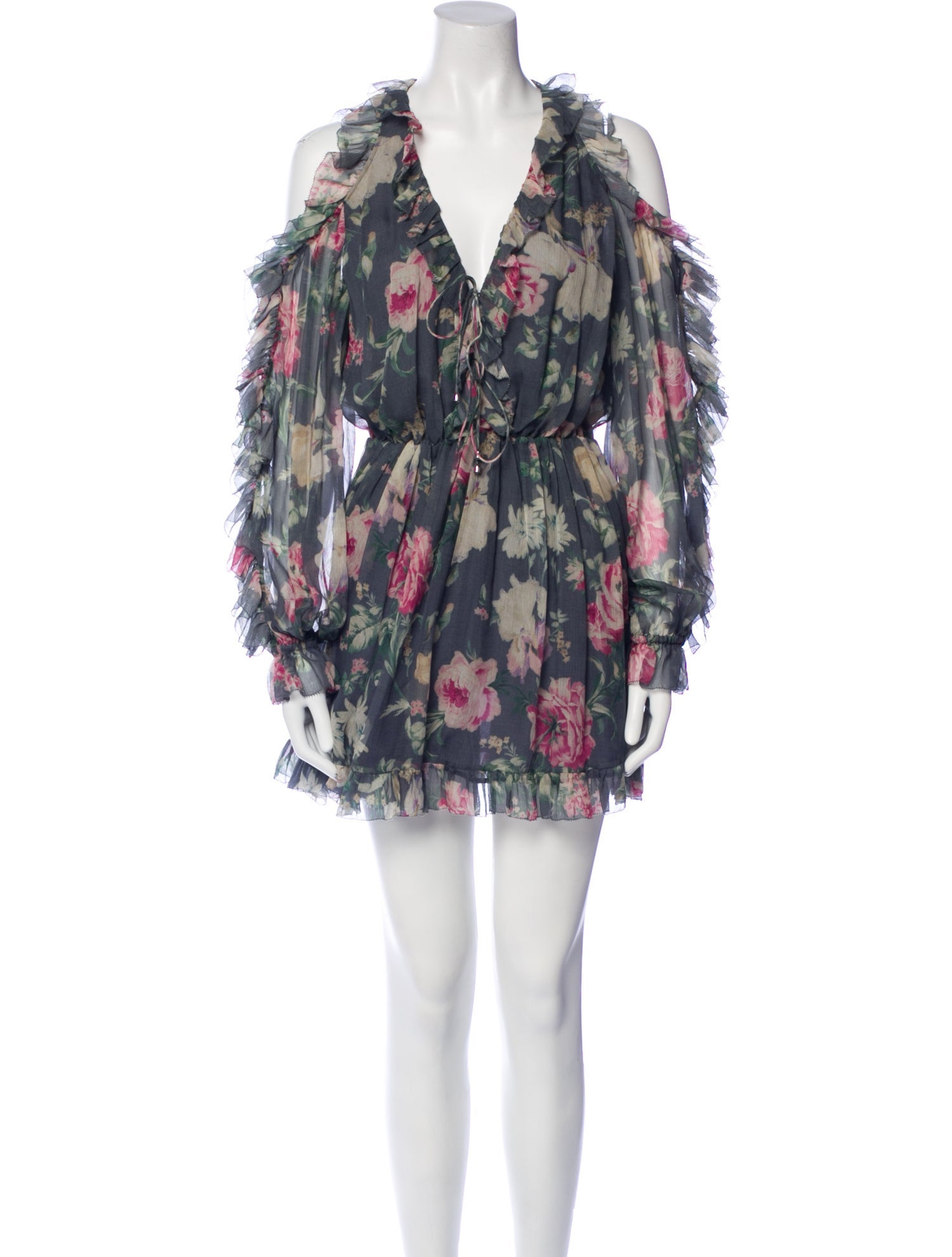 Zimmermann Silk Floral Print Romper