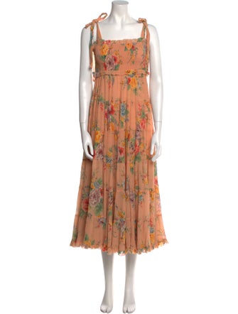 Zimmermann Floral Print Long Dress