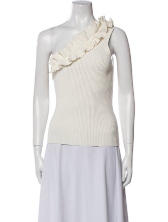 Zimmermann One-Shoulder Sleeveless Top