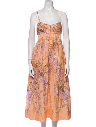 Zimmermann Linen Midi Length Dress