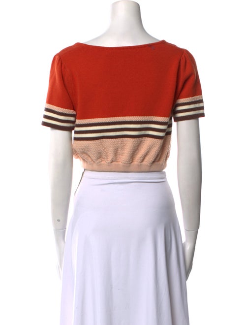 Zimmermann Striped Square Neckline Crop Top