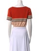 Zimmermann Striped Square Neckline Crop Top