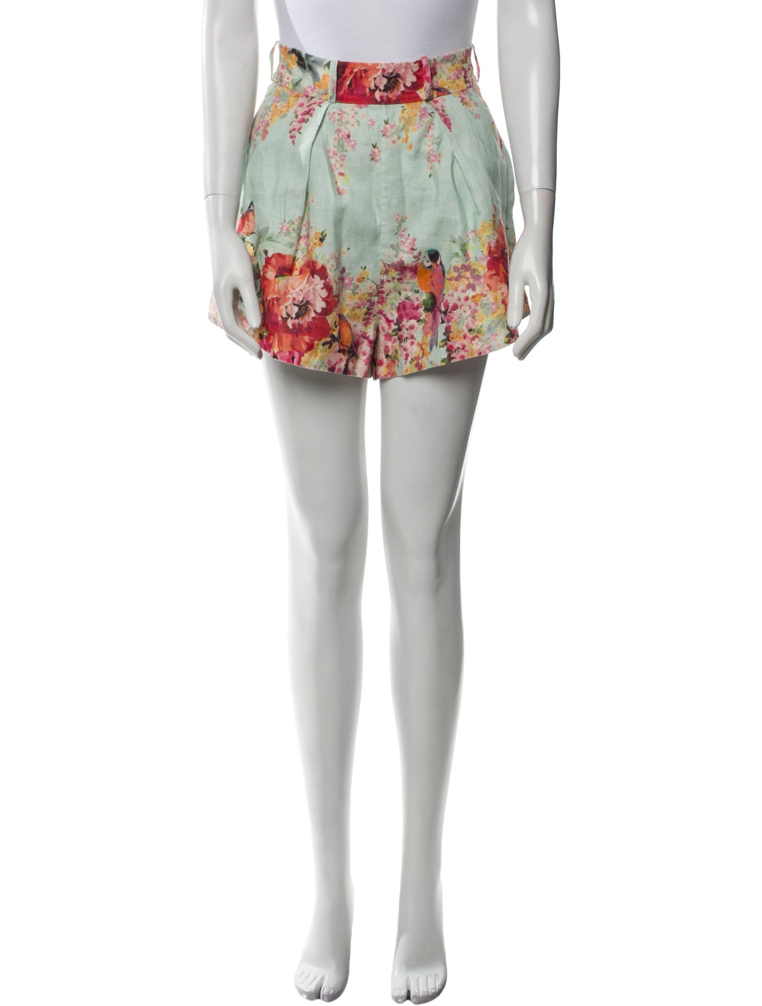 Zimmermann Linen Mini Shorts