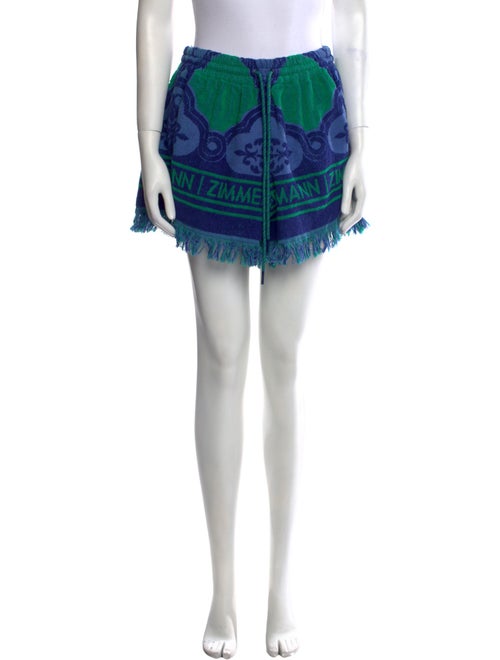 Zimmermann Printed Mini Shorts