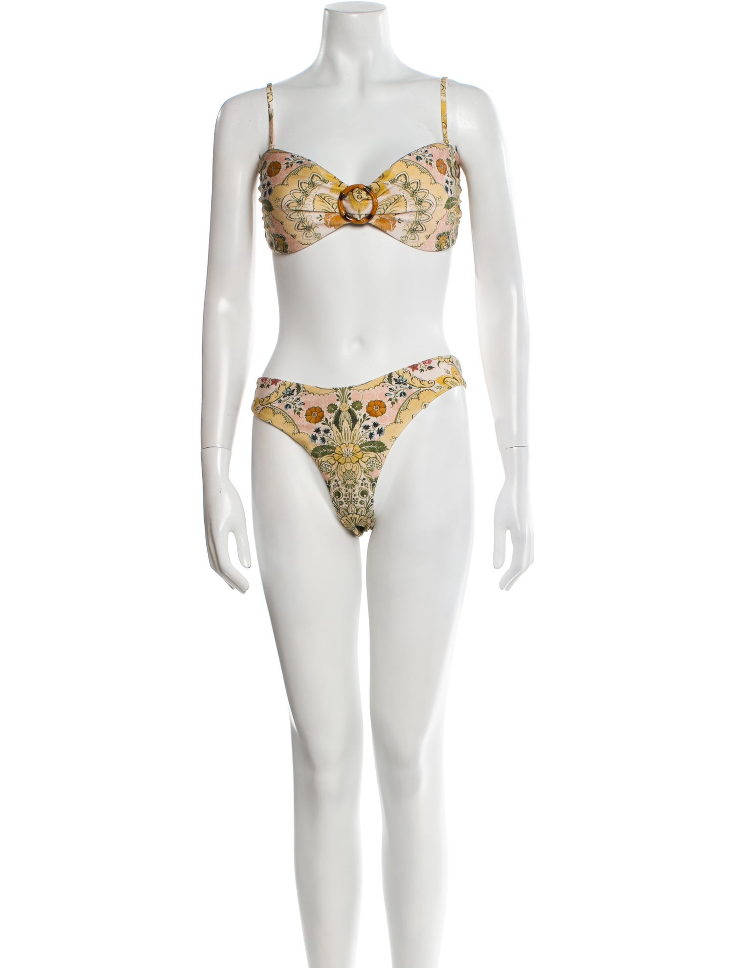 Zimmermann Laurel Bamboo Ring Bikini Printed Bikini