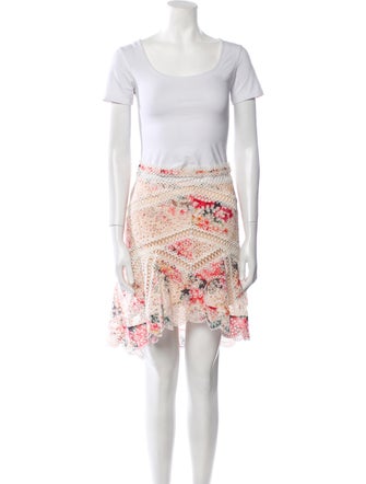 Zimmermann Lace Pattern Lasercut Accents Skirt Set