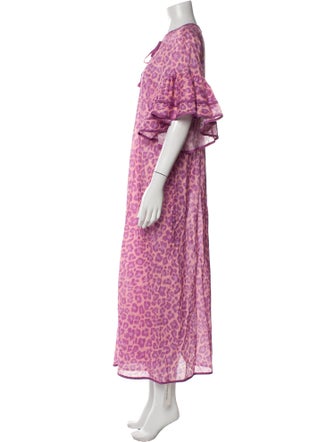 Zimmermann Animal Print Midi Length Dress