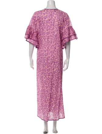 Zimmermann Animal Print Midi Length Dress