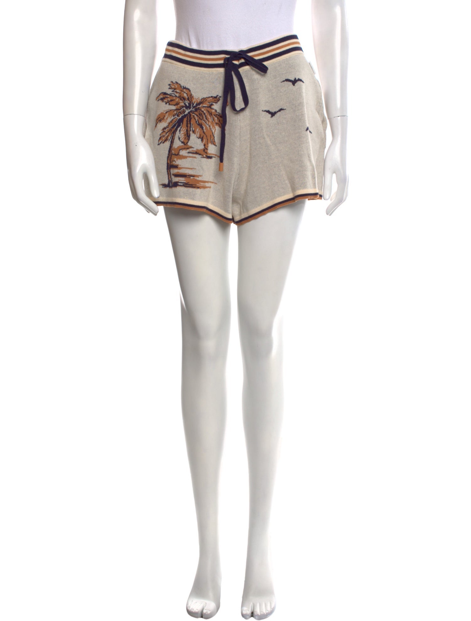 Zimmermann Graphic Print Mini Shorts