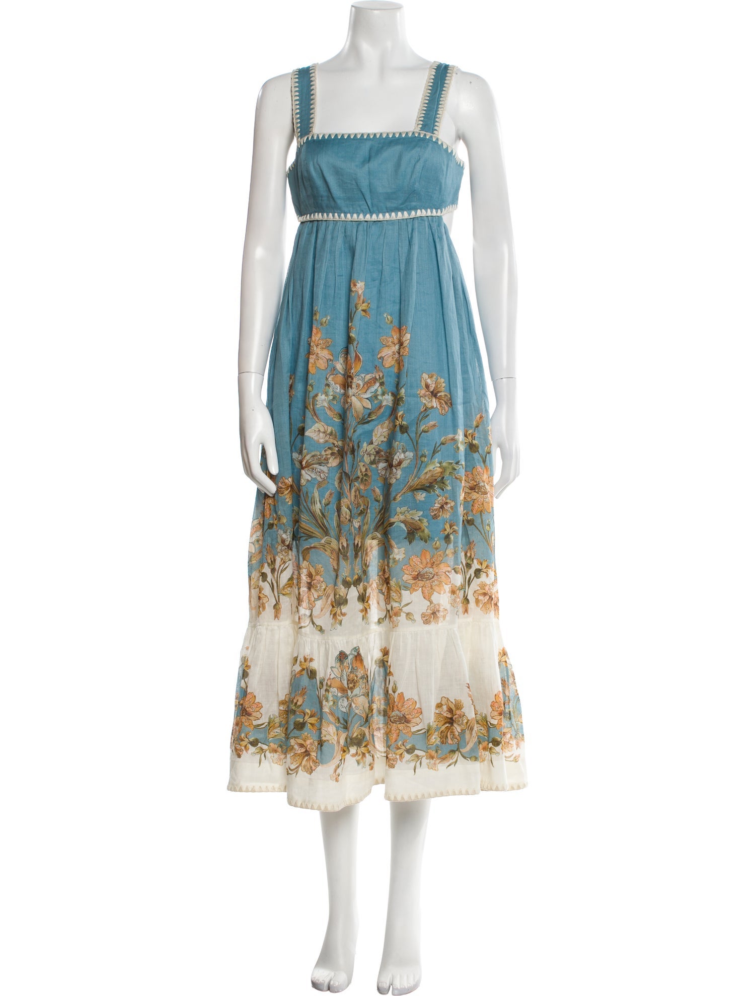 Zimmermann Floral Print Long Dress