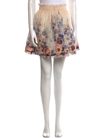 Zimmermann Linen Mini Skirt