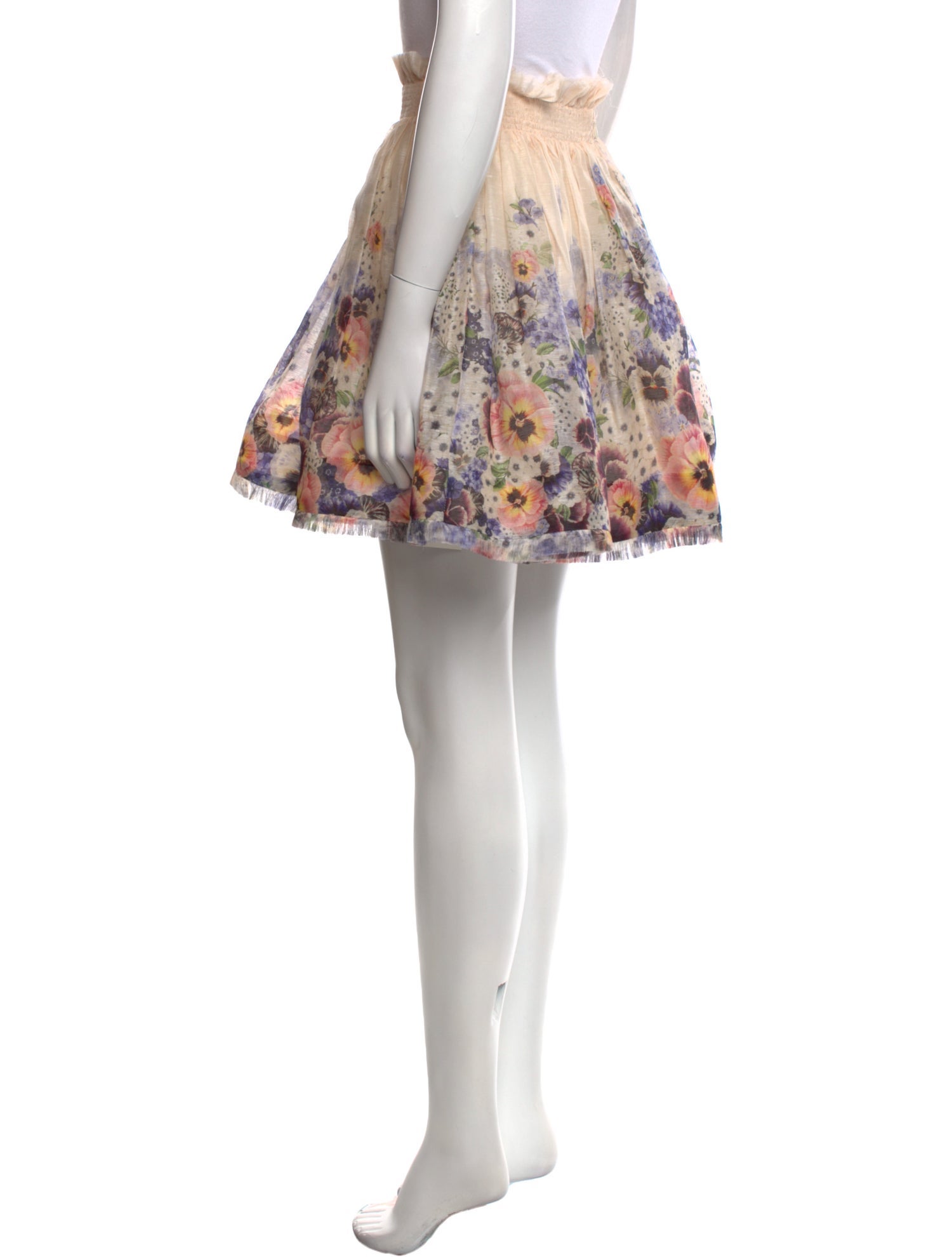 Zimmermann Linen Mini Skirt