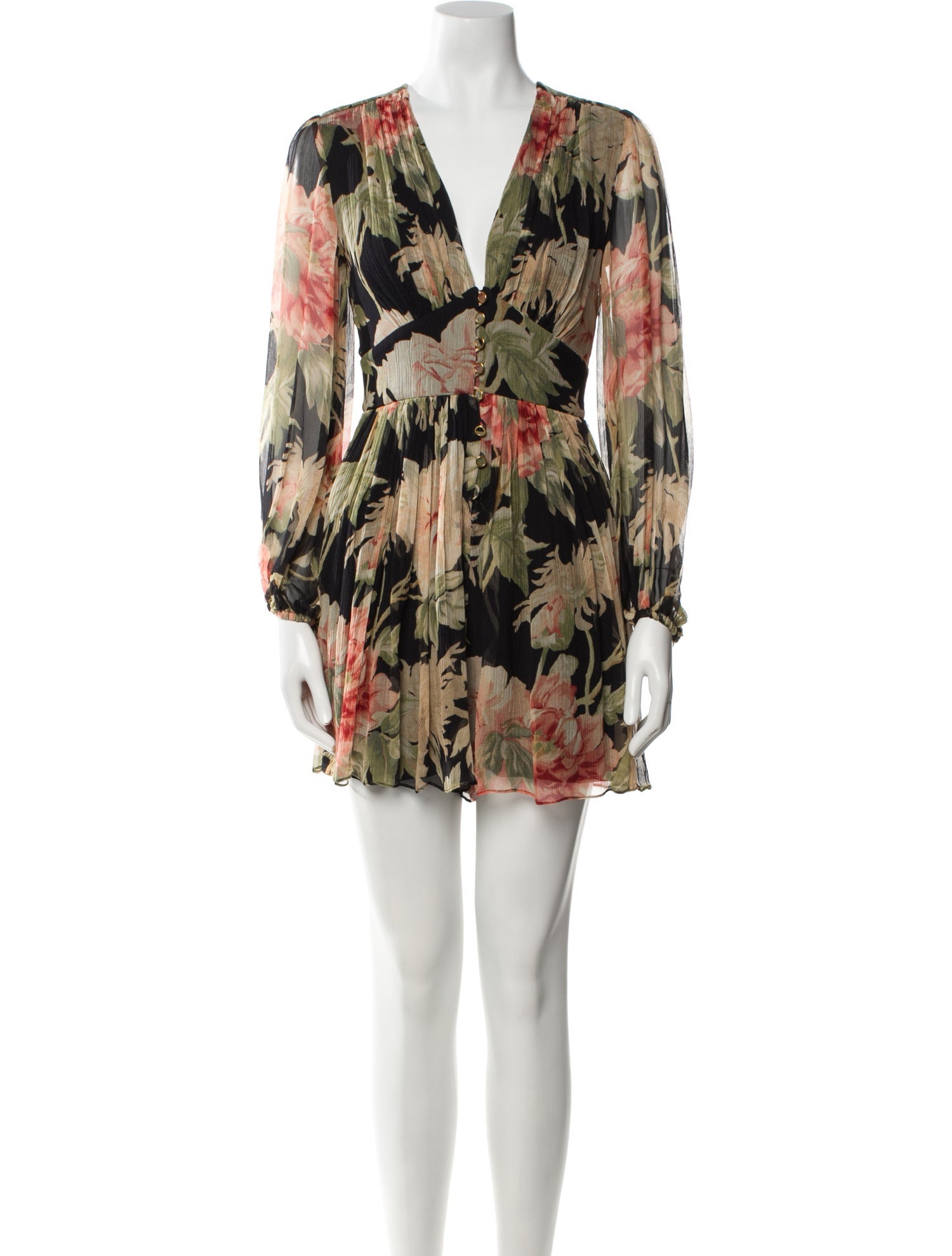 Zimmermann Silk Floral Print Romper