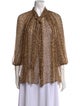 Zimmermann Silk Animal Print Blouse