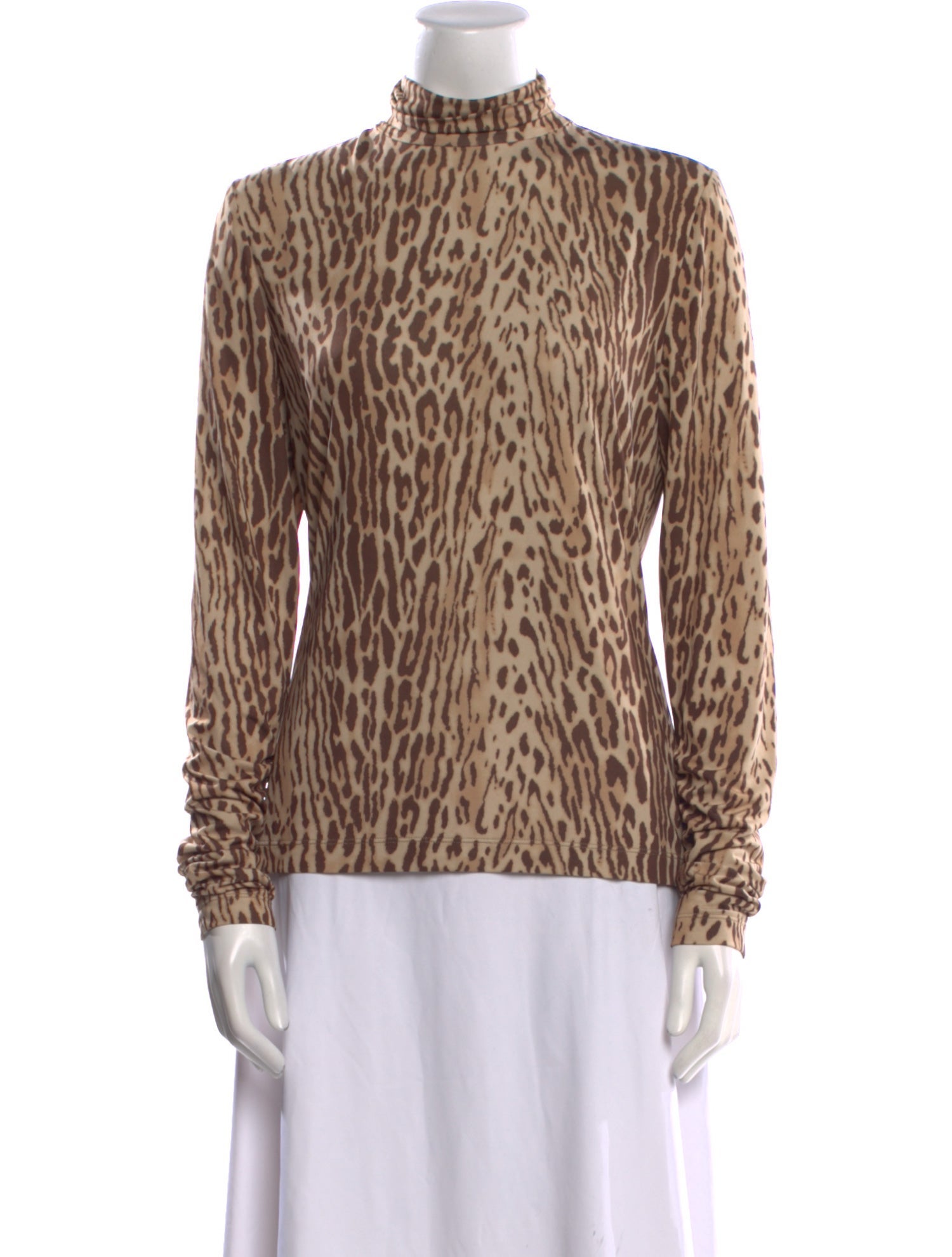 Zimmermann Animal Print Mock Neck Sweatshirt