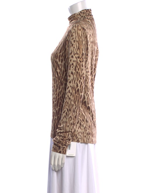 Zimmermann Animal Print Mock Neck Sweatshirt