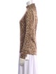 Zimmermann Animal Print Mock Neck Sweatshirt