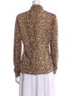 Zimmermann Animal Print Mock Neck Sweatshirt