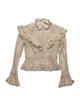 Zimmermann Mock Neck Three-Quarter Sleeve Top